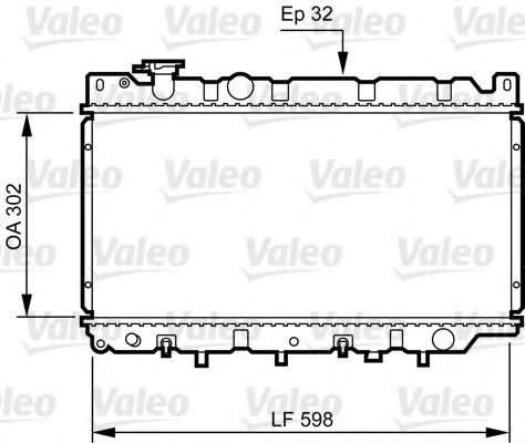 VALEO 730241 Radiator, engine cooling